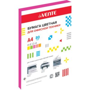 Бумага deVENTE неон малиновый А4, 75г/м, 100л