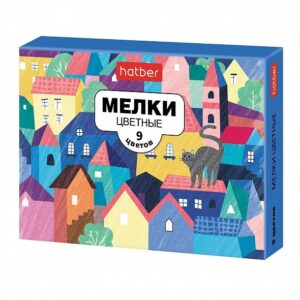 Мелки цветные  9цв. Hatber Городок