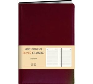 Ежедневник А5, 152л. Эксмо Silver Classic Темно-бо