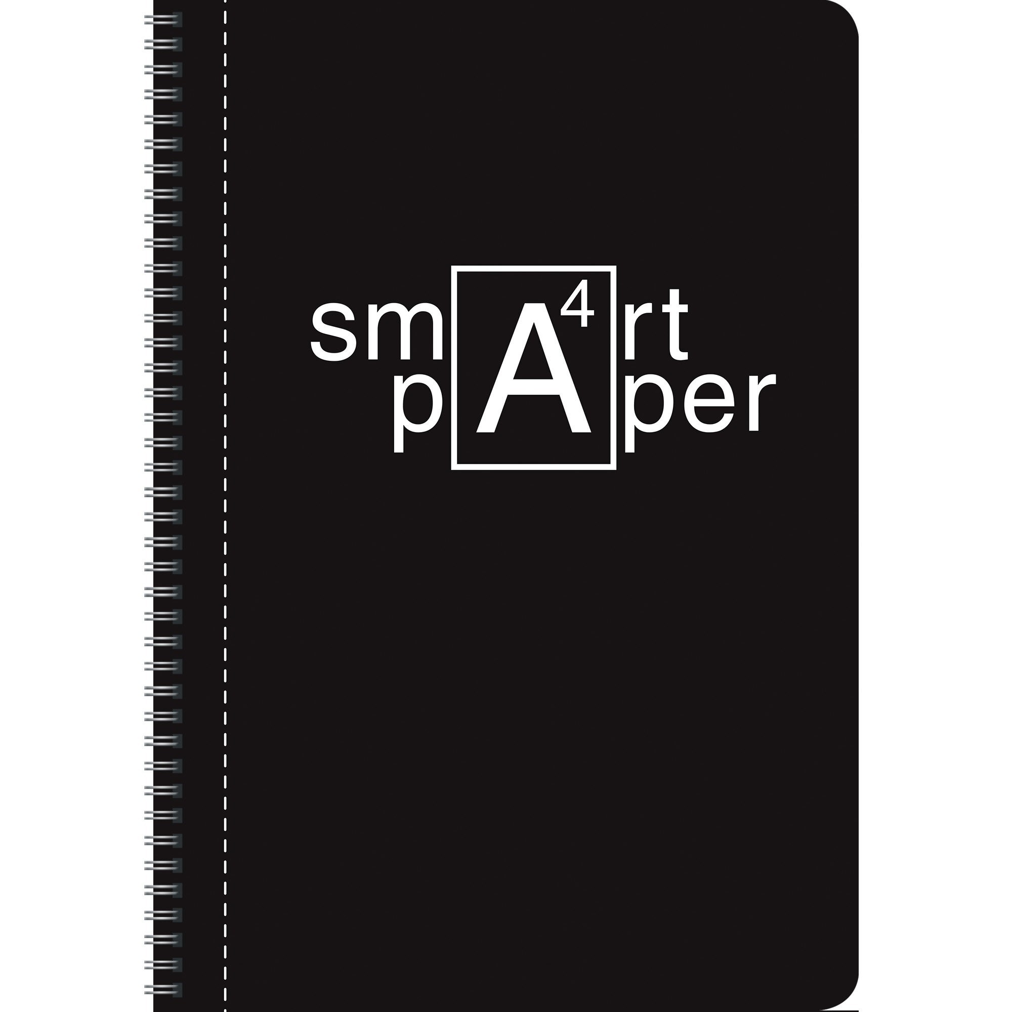 Тетрадь 80л. А4 клетка Эксмо Smart Черный, на греб