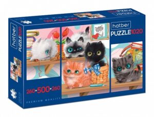 ПАЗЛЫ 260+500+260 эл. А2 Кошарики 3 в 1