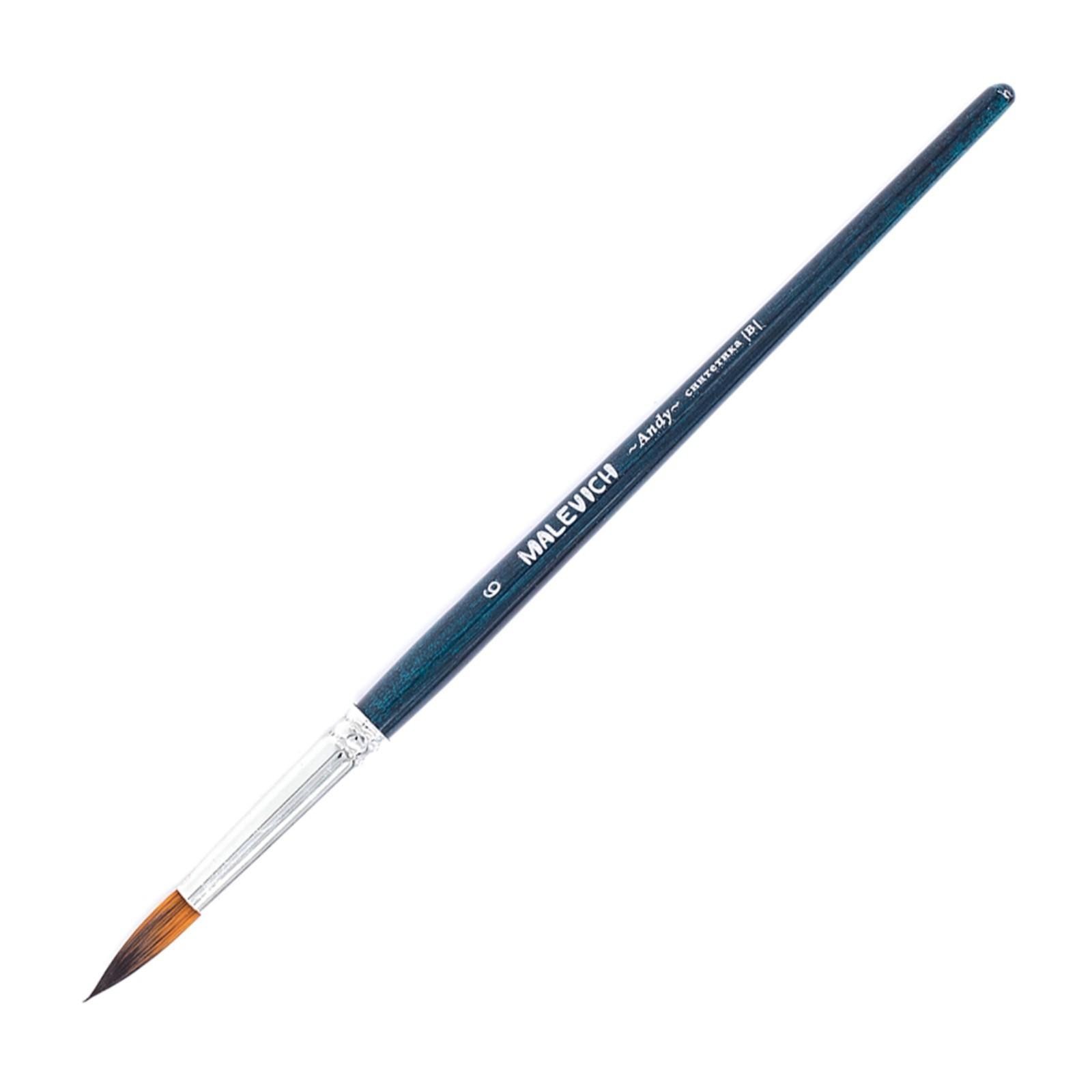 Кисть синтетика MALEVICH Andy плоскоовальная № 6