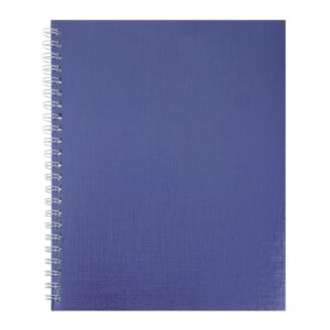 Тетрадь 96л. клетка Hatber METALLIC Бумвинил Фиолетовая, на гребне