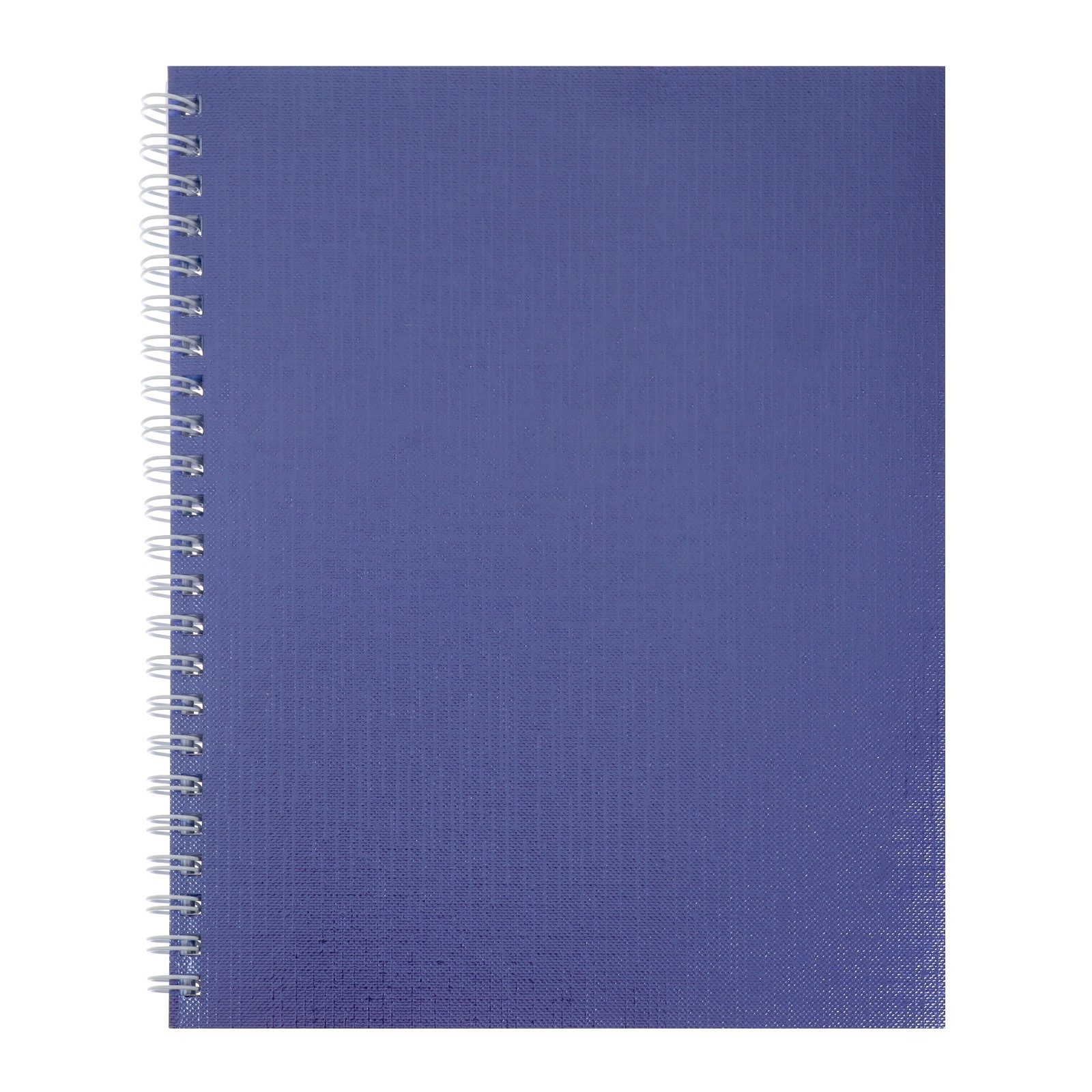 Тетрадь 96л. клетка Hatber METALLIC Бумвинил Фиолетовая, на гребне