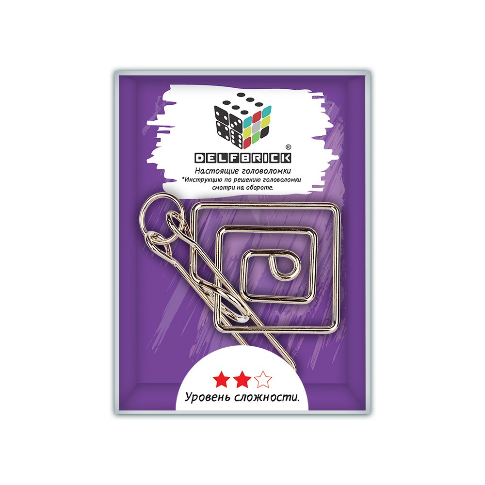 Головоломка металлическая DELFBRICK Лабиринт 3 эле