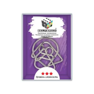 Головоломка металлическая DELFBRICK Сердце 3 элеме