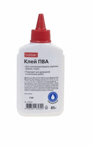 Клей ПВА 85гр Hatber