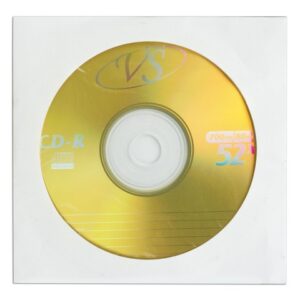 Компакт диск CD-R VS 700Mb 52х,  бумажный конверт
