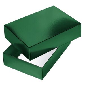 Коробка складная Hatber METALLIC Зеленая 25х18х6,5