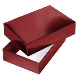 Коробка складная Hatber METALLIC Красная 25х18х6,5