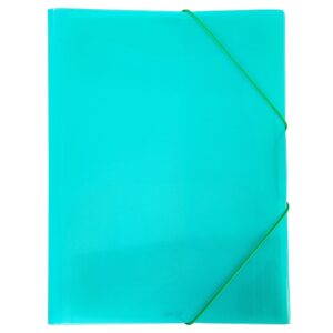 Папка на резинке ХАТБЕР Line А4 прозр. зелёная