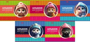 Альбом для рисования 40л. Hatber ЛапУшки в шапочках
