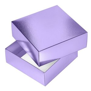 Коробка складная Hatber METALLIC Фиолетовая 25х18х