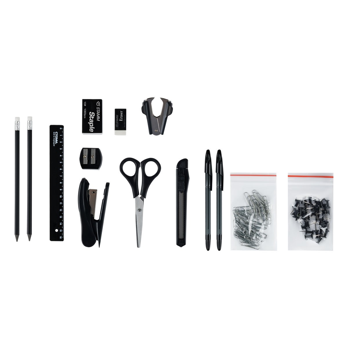 Набор офисный СТАММ MaxiDesk 14 предметов, черный,