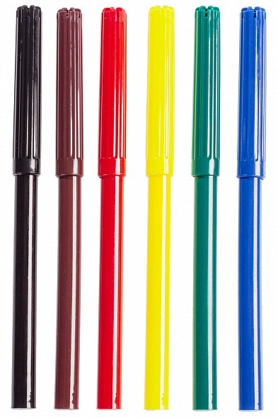 Фломастеры Hatber ECO Скорость  6цв. к/к