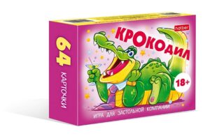 Игра настольная Крокодил 64 карточки Игра для заст