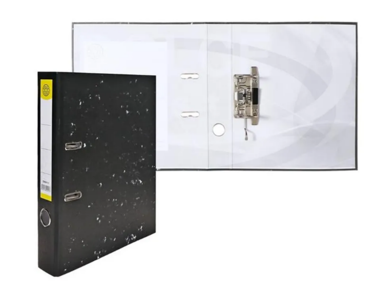 Папка-накопитель А4 50мм Dolce Costo мрамор черный