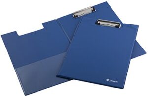 Папка-планшет с верхним зажимом LAMARK ПВХ синяя