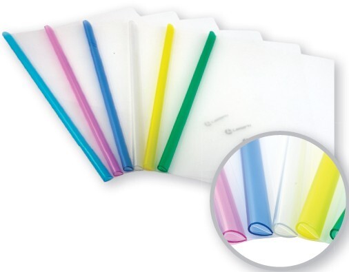 Папка-скрепкошина А4 LAMARK 0,16мм ассорти