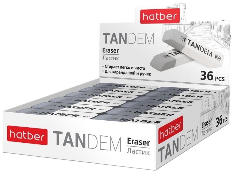 Ластик Hatber Tandem 54х14мм