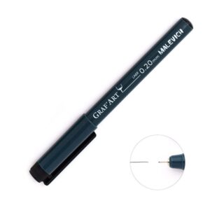 Ручка капиллярная MALEVICH Graf`Art черная 0,05мм