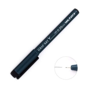 Ручка капиллярная MALEVICH Graf`Art черная 0,1мм