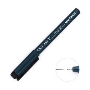 Ручка капиллярная MALEVICH Graf`Art черная 0,3мм