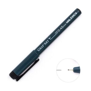 Ручка капиллярная MALEVICH Graf`Art черная 0,5мм