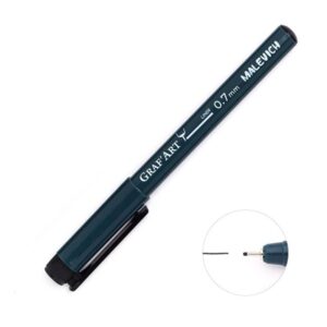 Ручка капиллярная MALEVICH Graf`Art черная 0,8мм