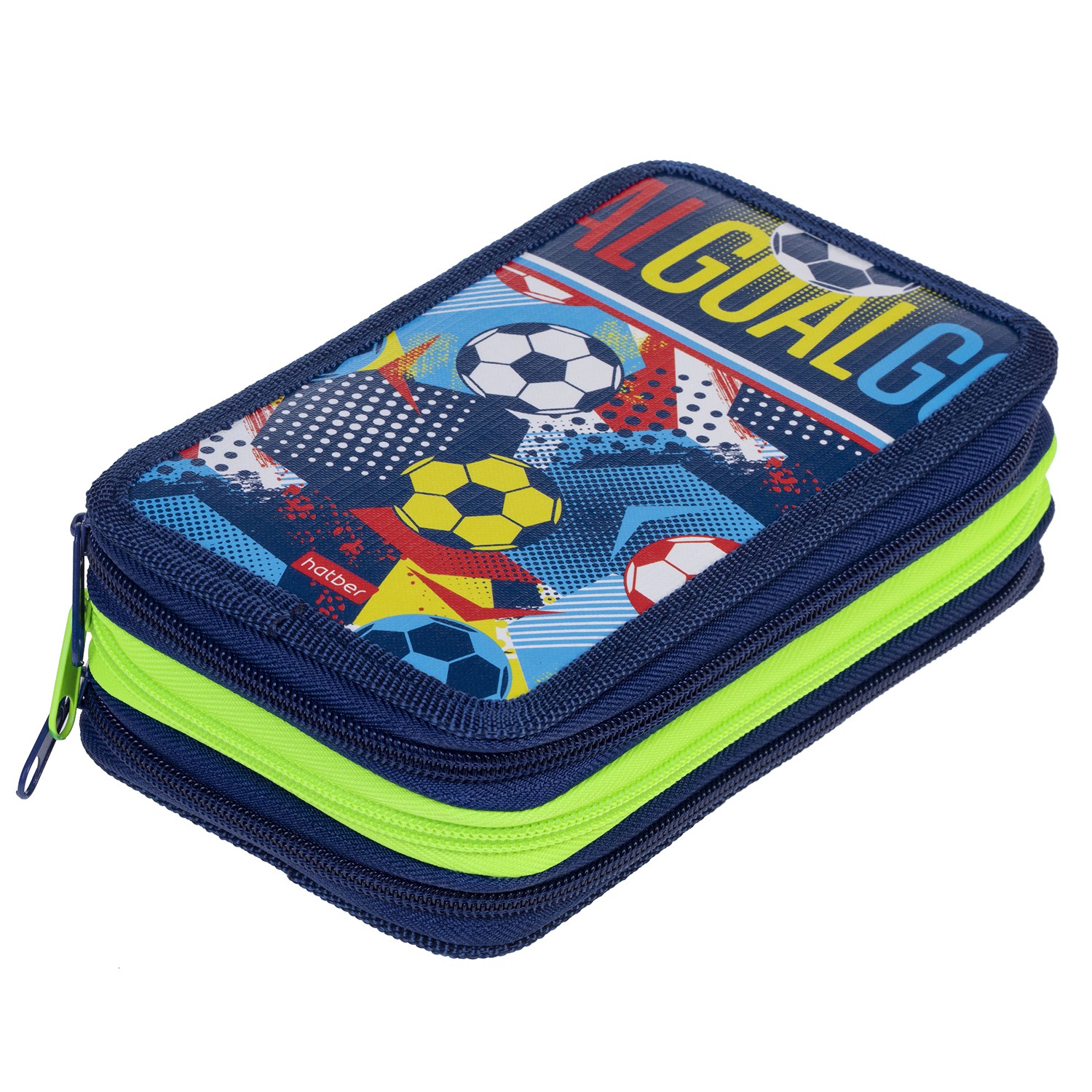 Пенал 3отд. Hatber 190х110мм  Goal!