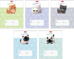 Тетрадь 12 л.клетка Hatber Кошарики