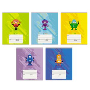 Тетрадь 12 л.клетка Канц-Эксмо Роботы