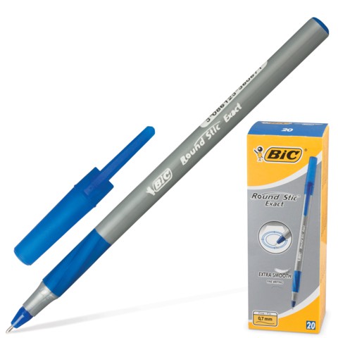 Ручка шар. BIC Round Stic Exact 0,7мм,синяя