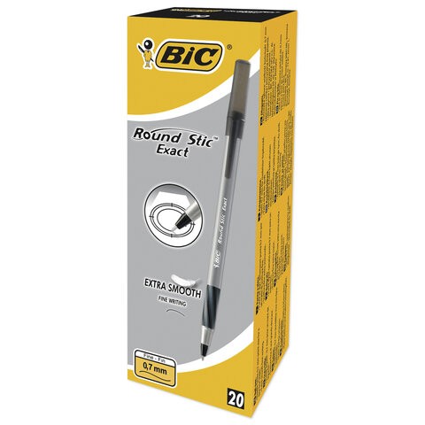 Ручка шар. BIC Round Stic Exact 0,7мм,черная