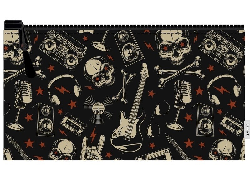Пенал-косметичка Lamark Rocker 210х115мм
