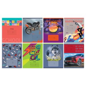 Тетрадь 12 л.линия BG Mix-8 Мальчики