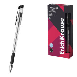 Ручка шариковая Erich Krause Ultra L-30 черная 0,7мм
