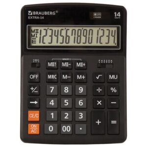 Калькулятор BRAUBERG EXTRA-14-BK 14-разр. 206х155м