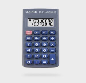 Калькулятор SKAINER  8-разр. карманный черный