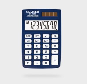 Калькулятор SKAINER  8-разр. карманный, синий