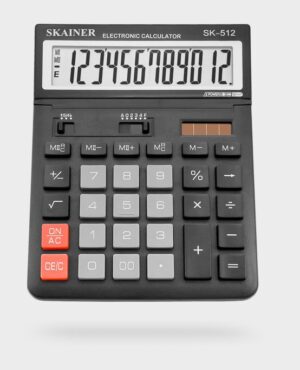 Калькулятор SKAINER 12-разр. 146*197*27/53 мм