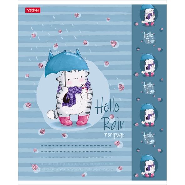 Тетрадь 18л.клетка Hatber Приключения кота Пирожка