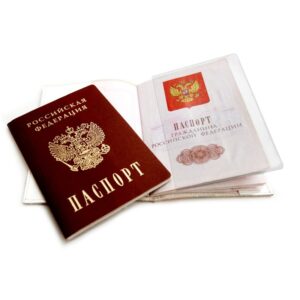 Обложка для листа паспорта ПВХ 87х128мм прозрачная