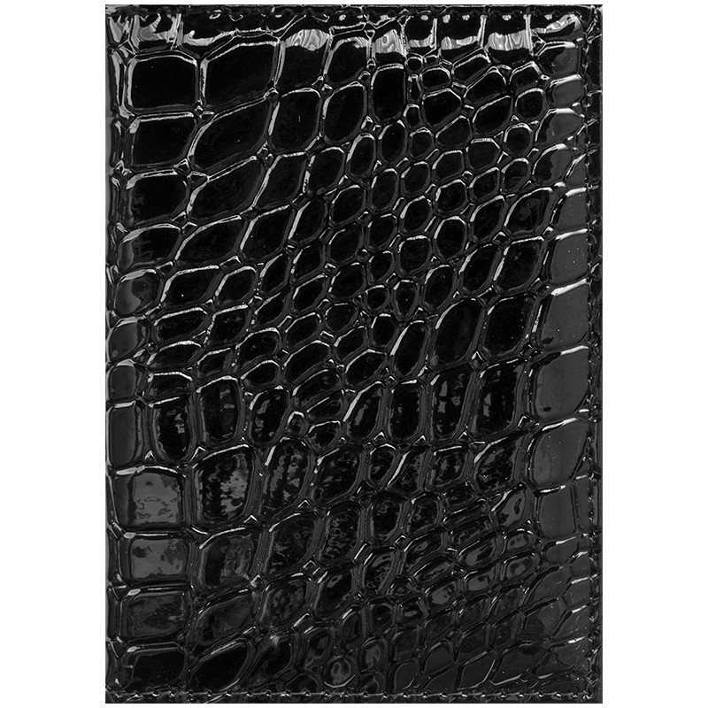 Обложка для паспорта OfficeSpace черн.крокодил