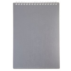 Блокнот 80л. А5 Hatber CANVAS Серый, пластиковая о