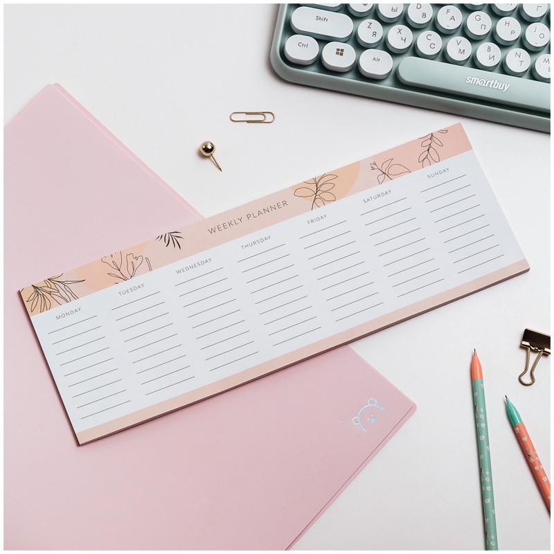 Планер 30л. 297х105мм MESHU Terracotta,  на неделю