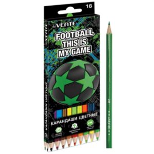 Карандаши цветные deVENTE Football 18 цв.