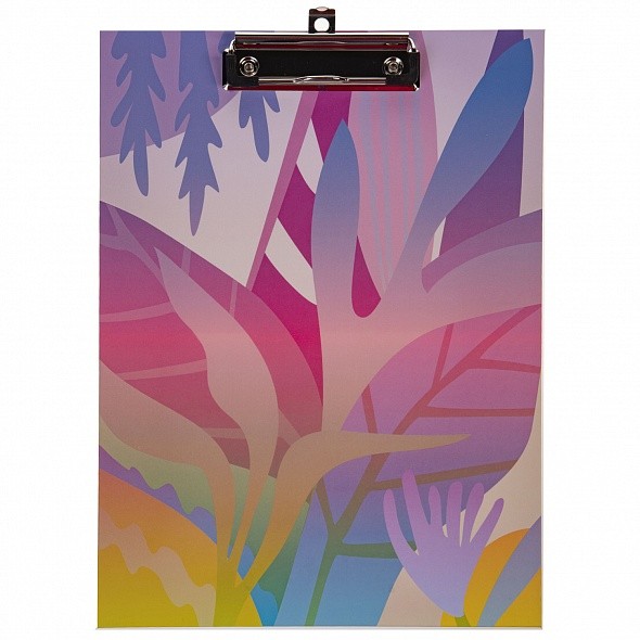 Планшет с верхним зажимом А4 Hatber Plants