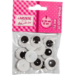 Материалы для творчества ГЛАЗКИ  пришивные 20мм 12ш