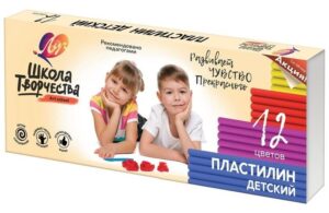 Пластилин  ЛУЧ Школа творчества 12цв. 240г